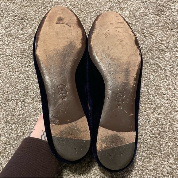 Tory Burch Easton Velvet Beetle Flats - Picture 5 of 9